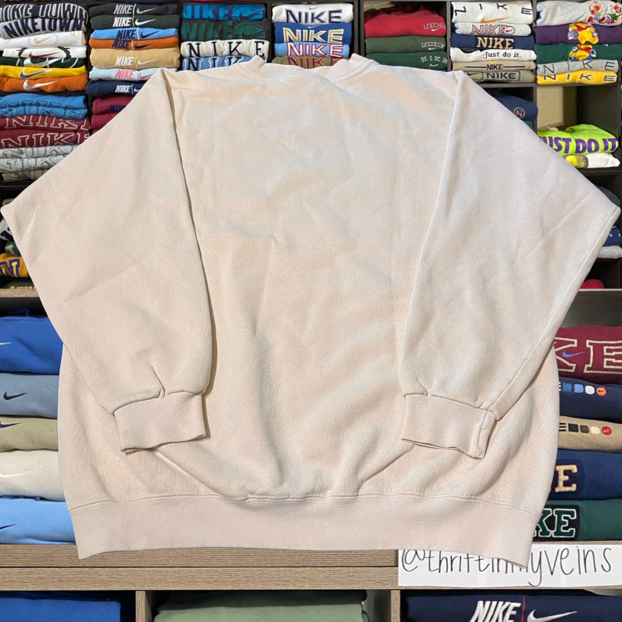 90s Nike spelled out logo sweater/ as seen on Madison beer