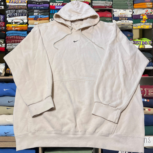 Vintage Y2K 2001 crème Nike center swoosh hoodie