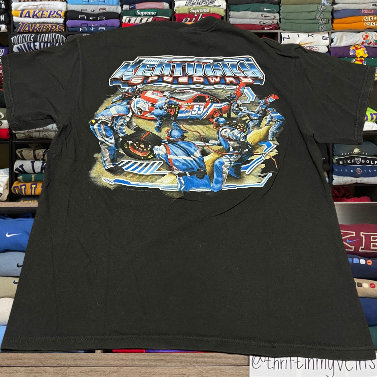 Y2K nascar graphic shirt