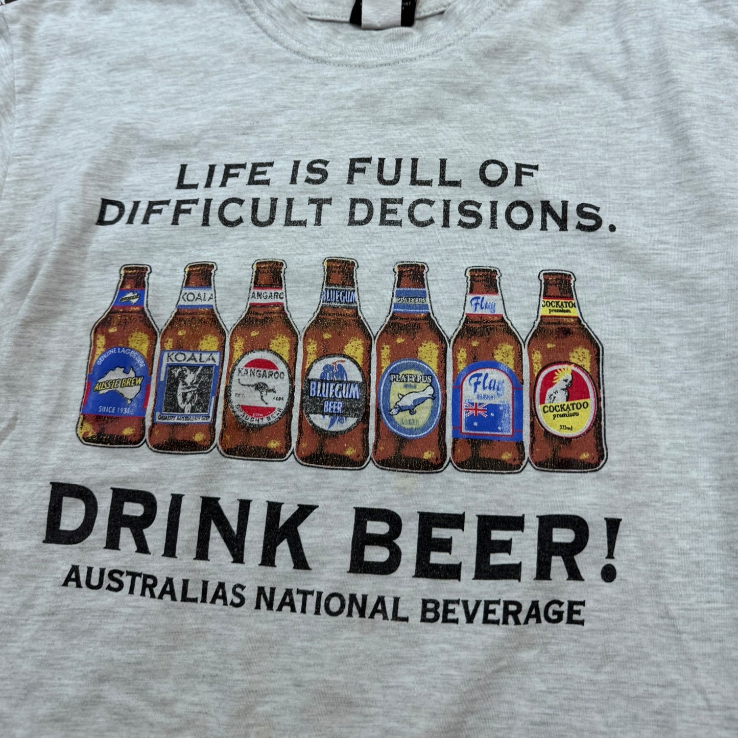 90s beer graphic shirt