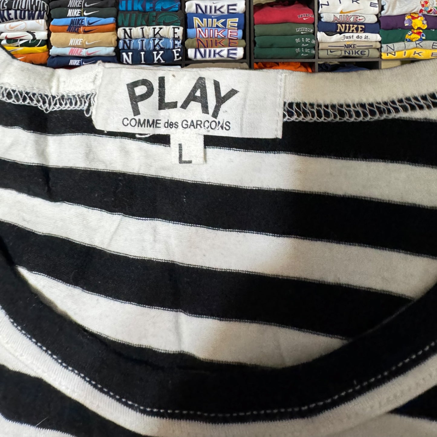 CDG stripe shirt