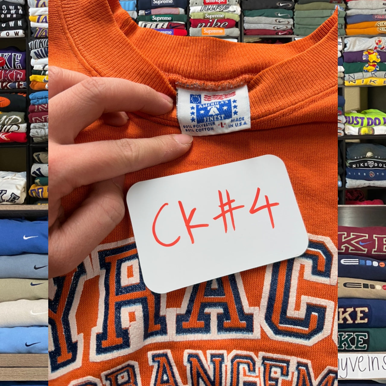 90s syracuse university sweatshirt (Large)