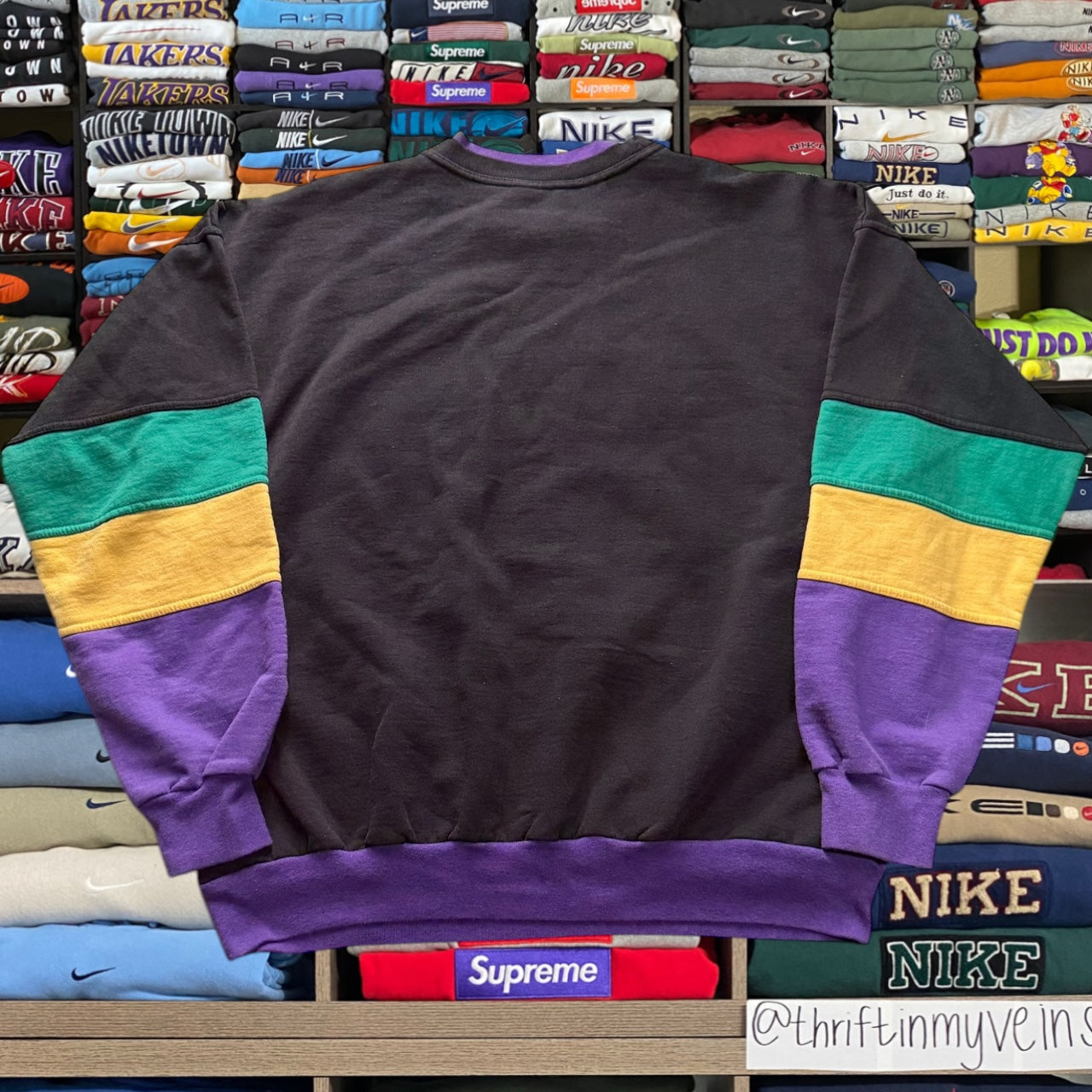 90s canada colorblock sweater (Xlarge)