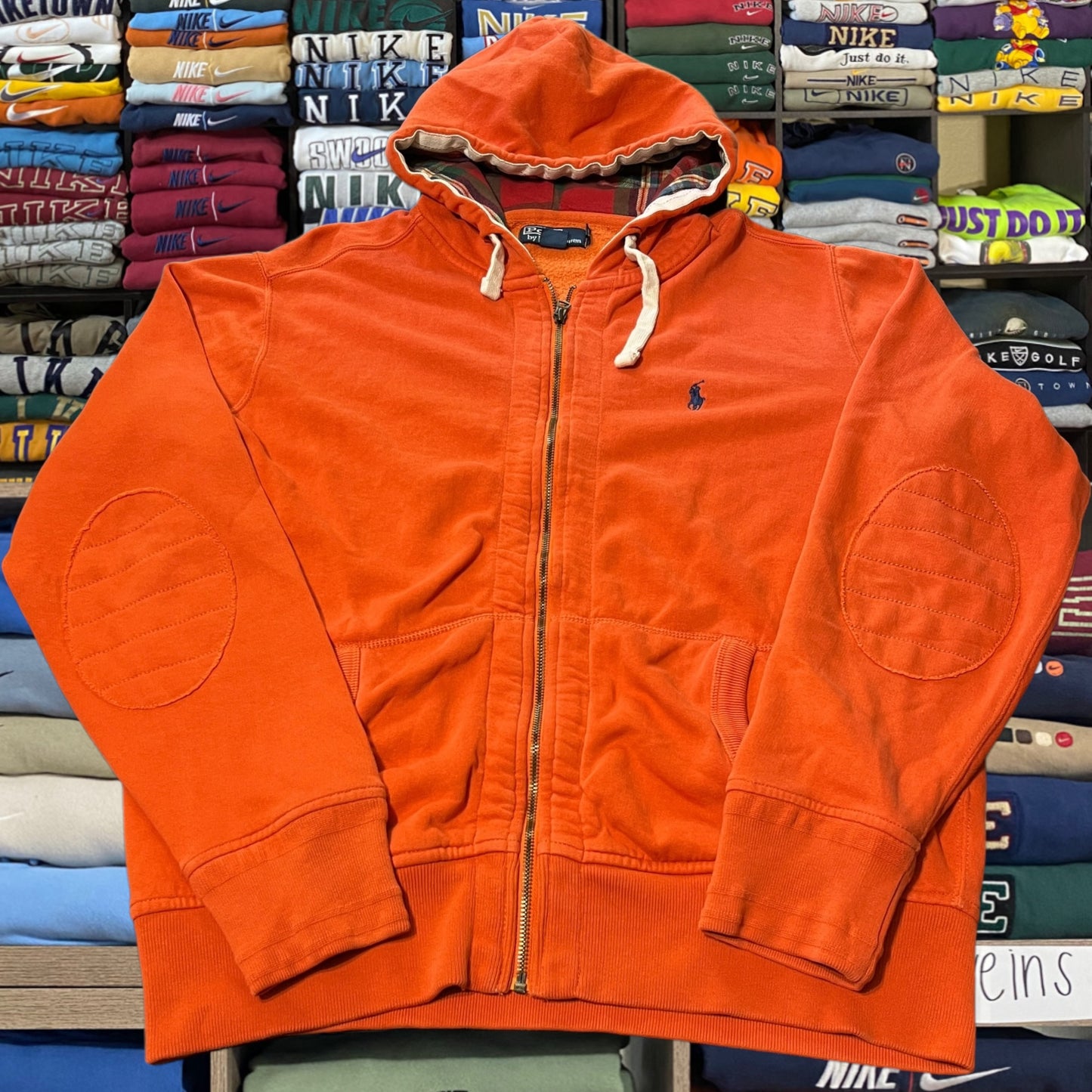 90d polo Ralph Lauren orange hoodie