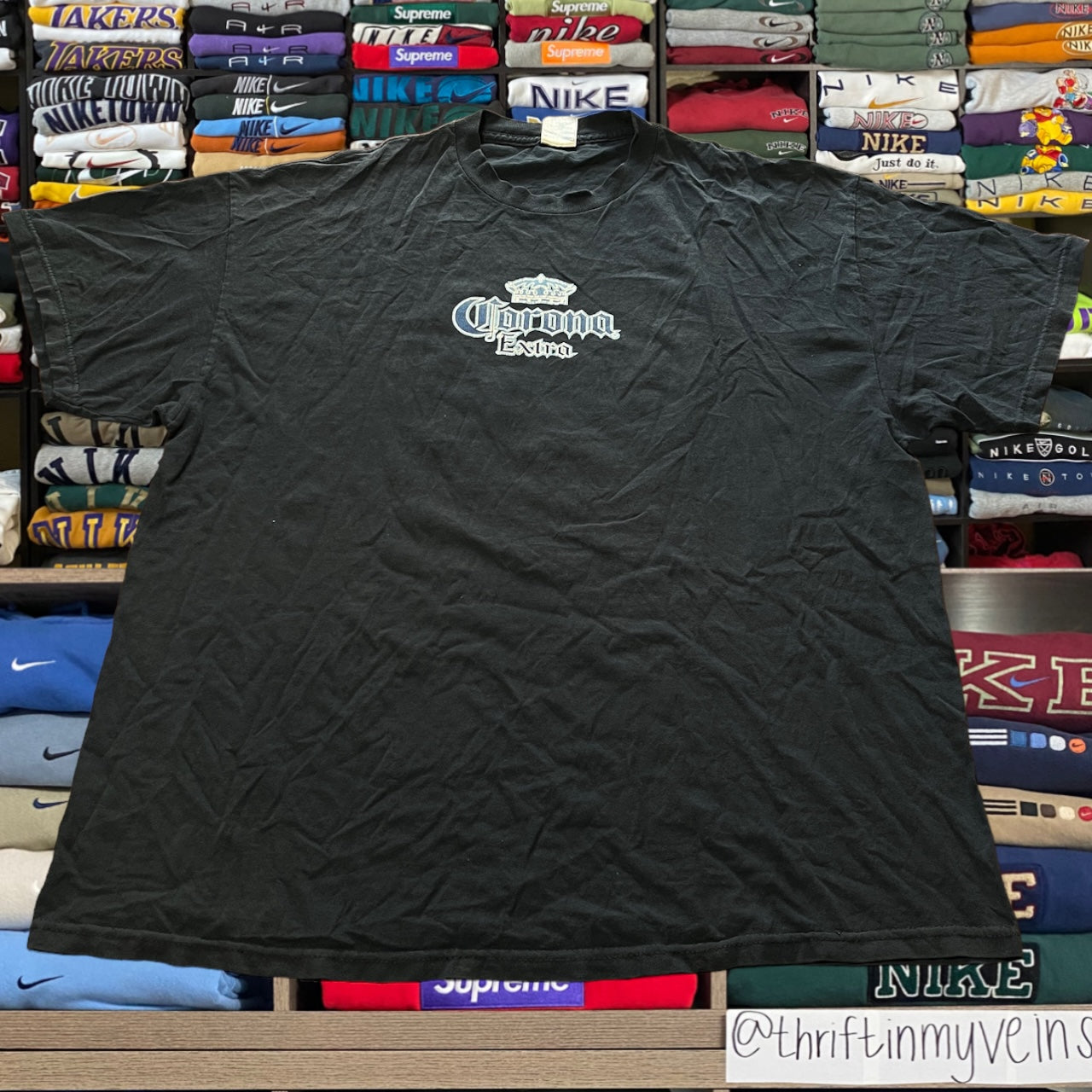 Y2K corona extra black shirt