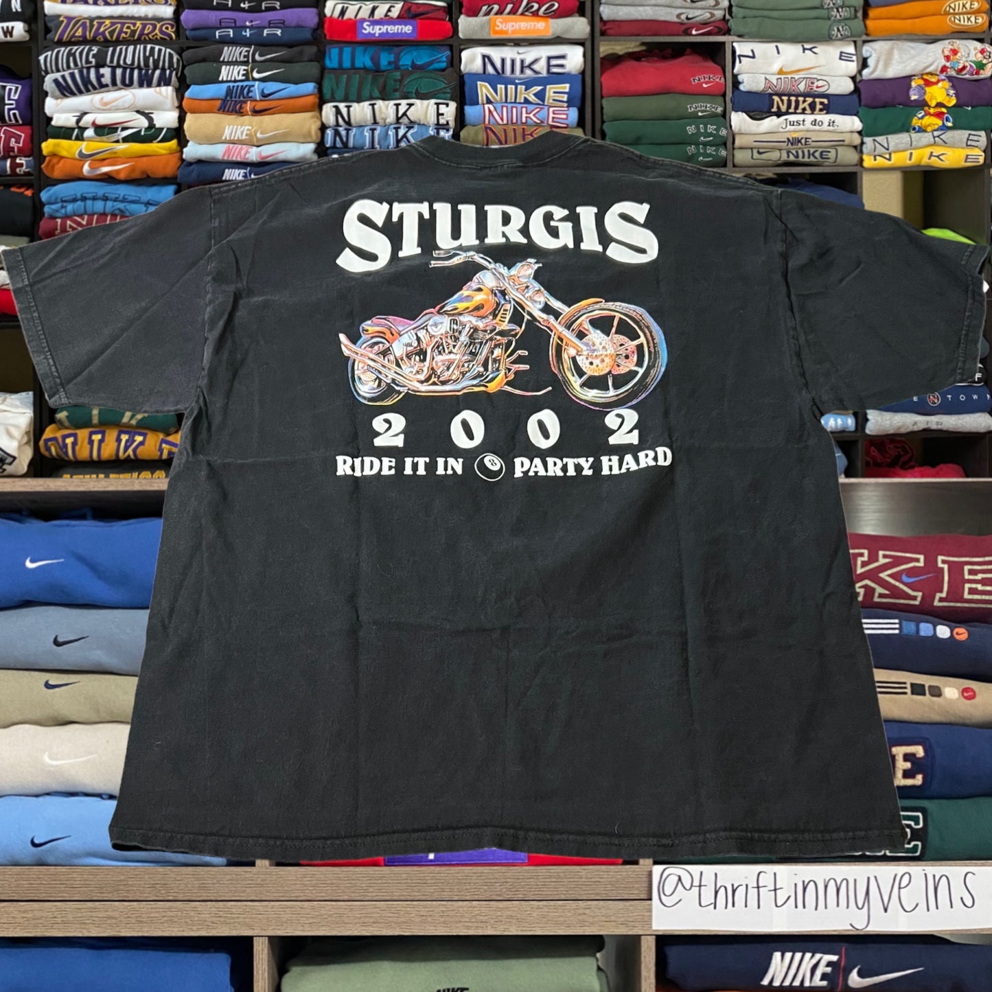 2002 sturgis motorcycle shirt ( xlarge )