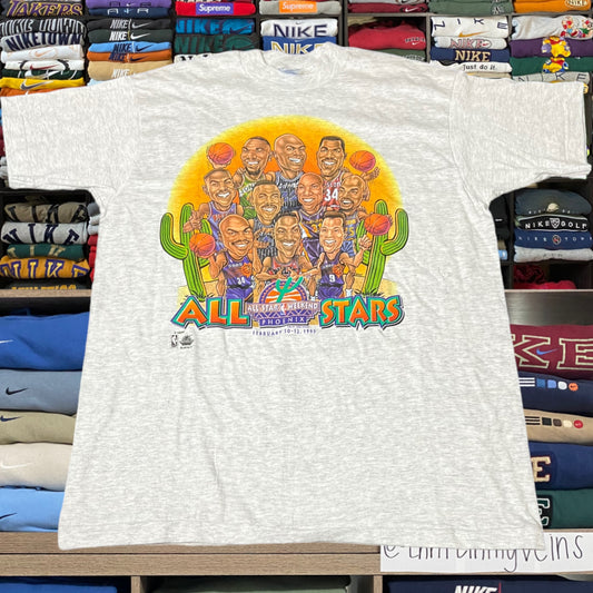 1995 all star nba basketball shirt ( large )