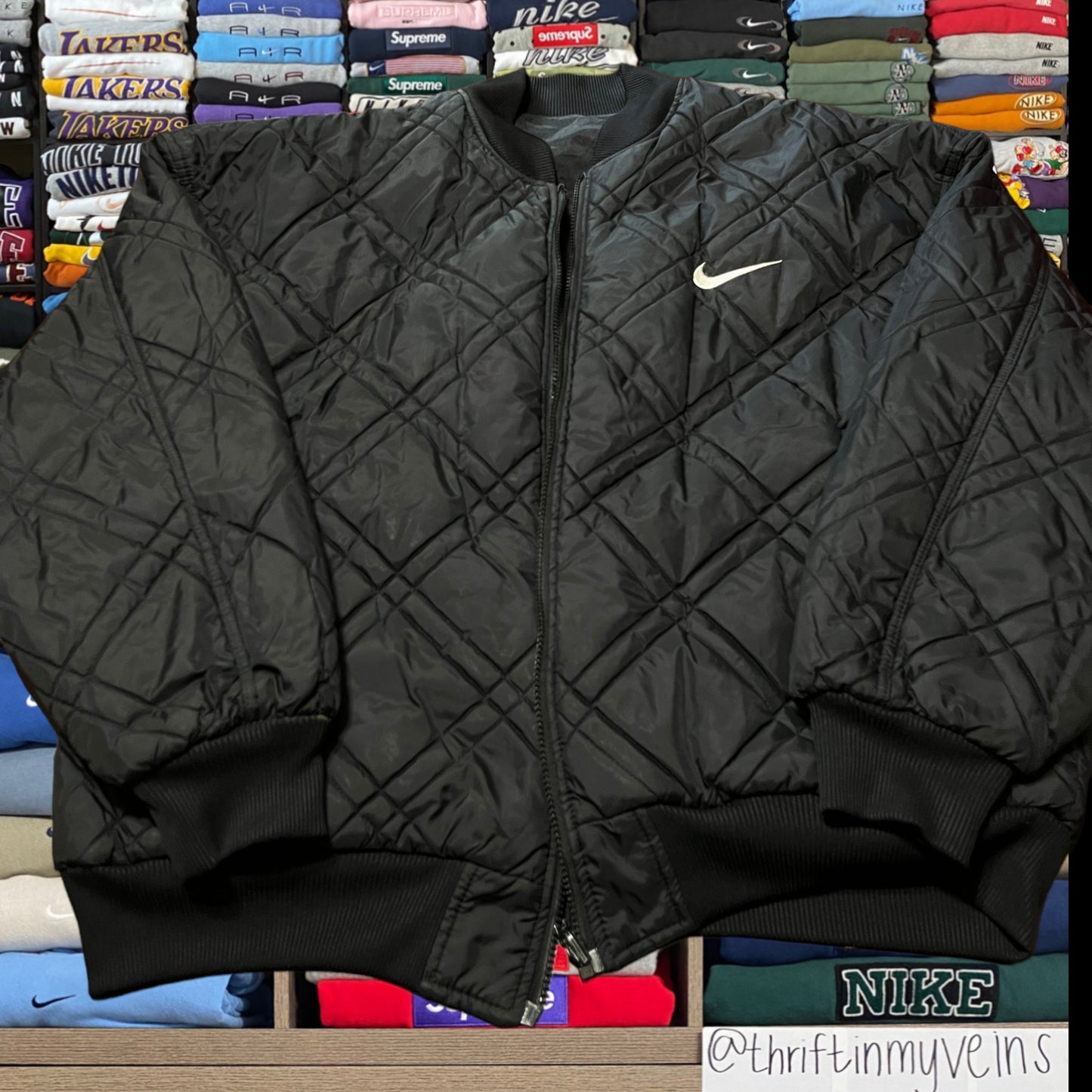 vintage 90's reversible nike windbreaker (large)