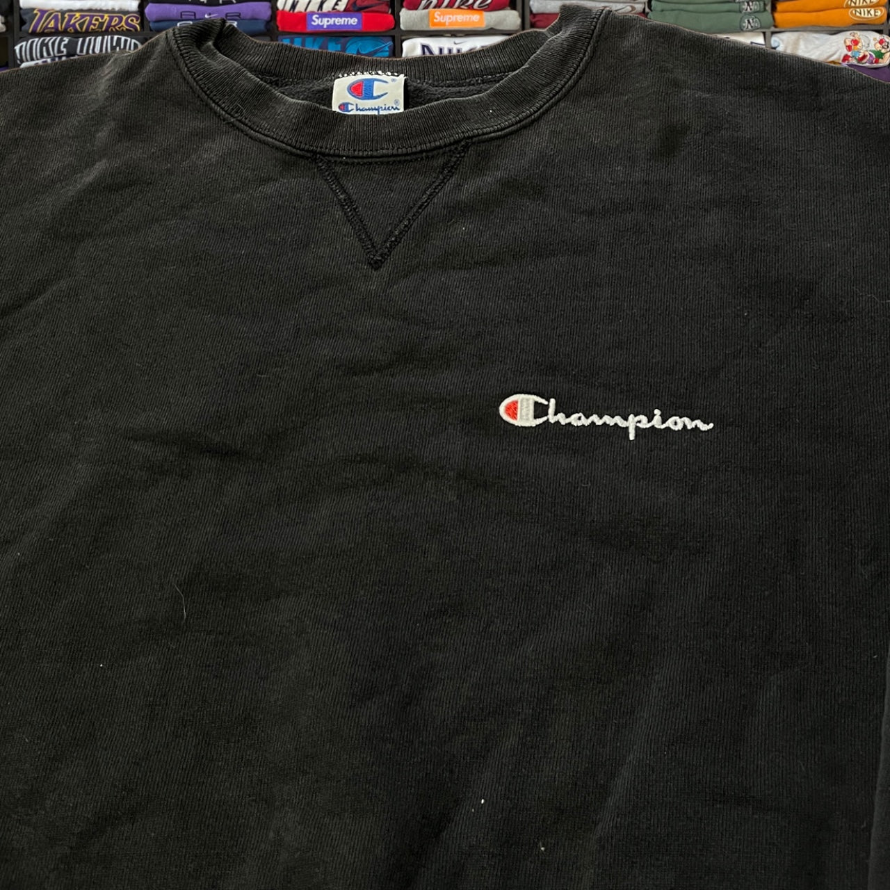 90s champion black sweater