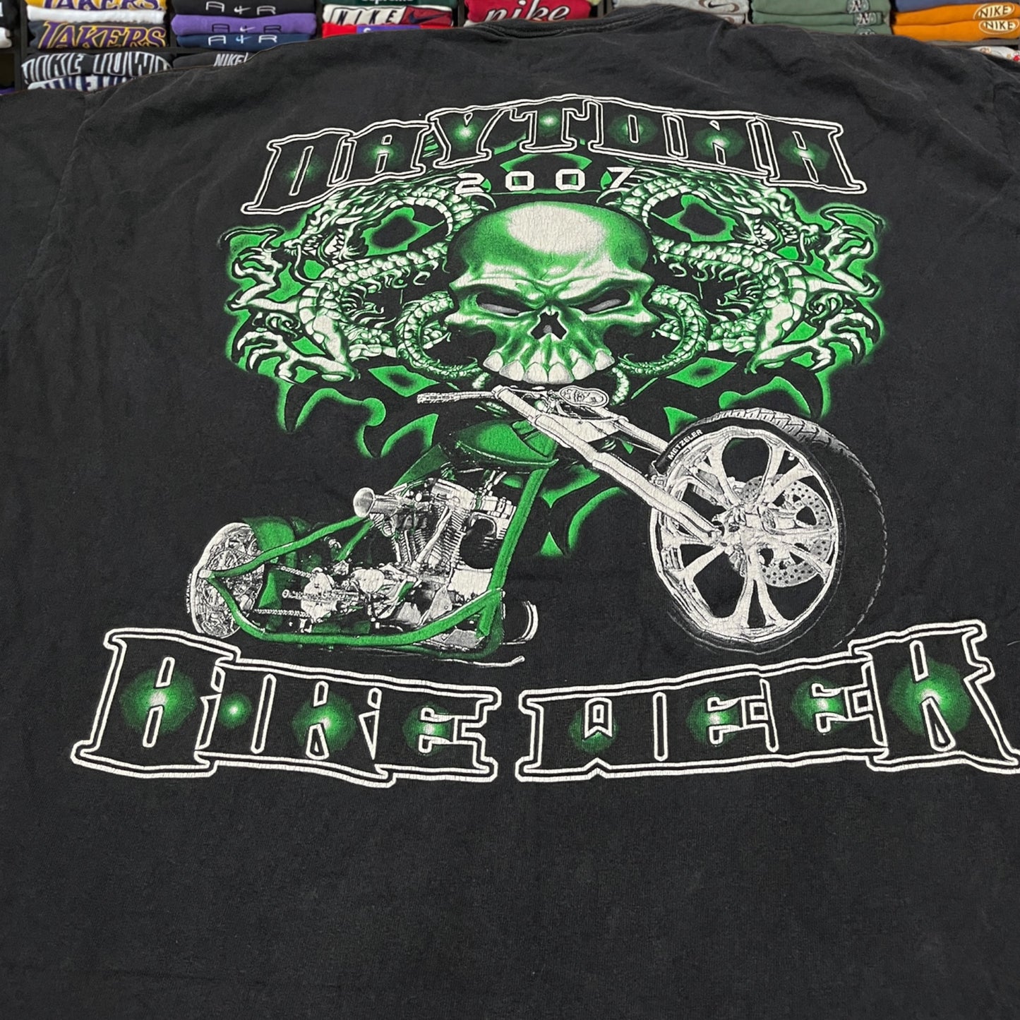 Vintage Y2K biker shirt