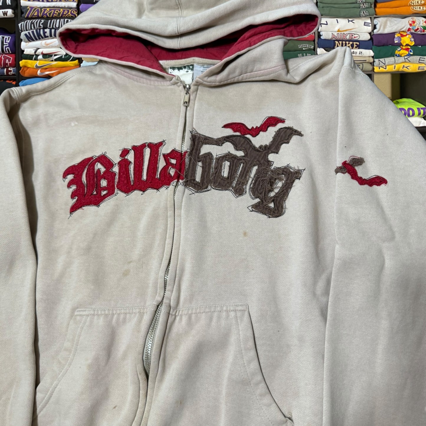 Y2K billabong full zip skate hoodie