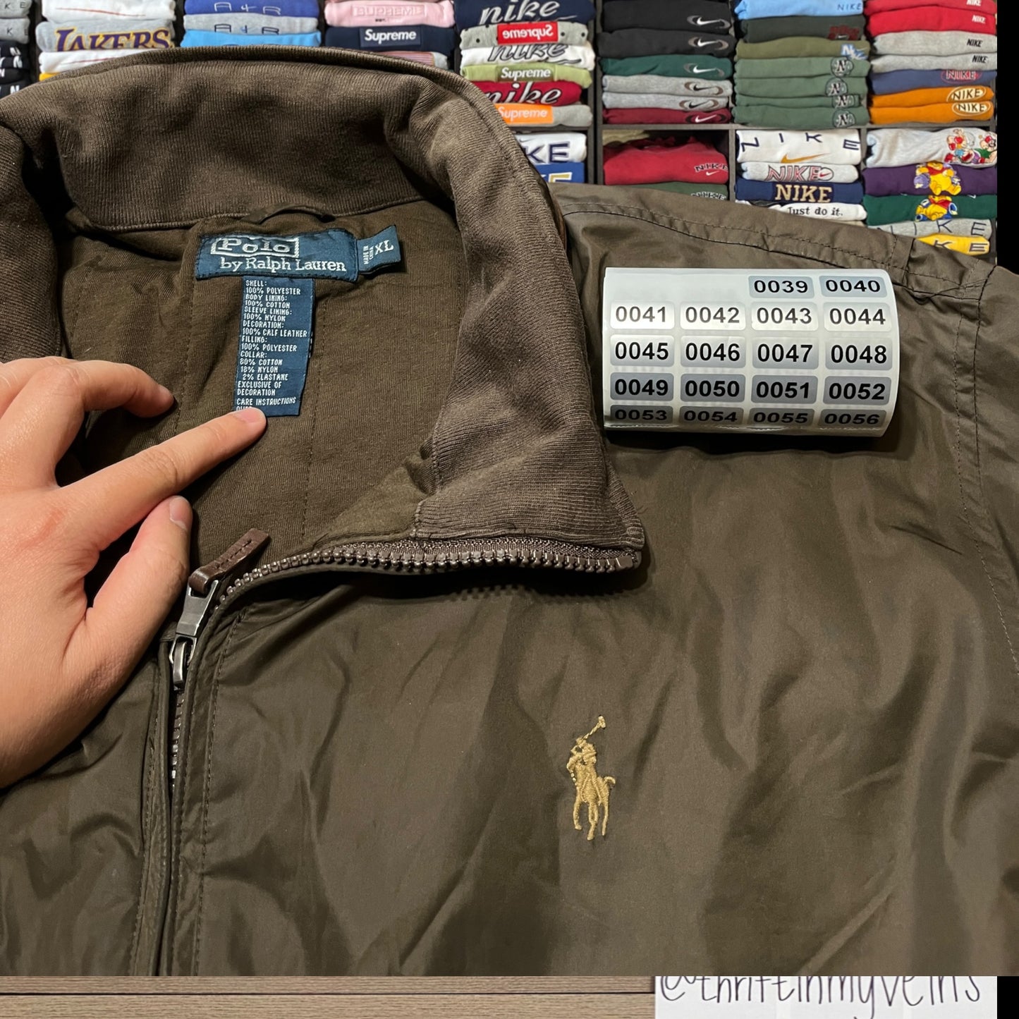 vintage 90s brown ralph lauren jacket