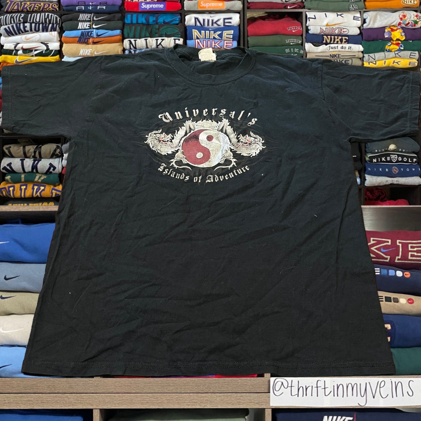 Y2K Hawaii dragon skater shirt