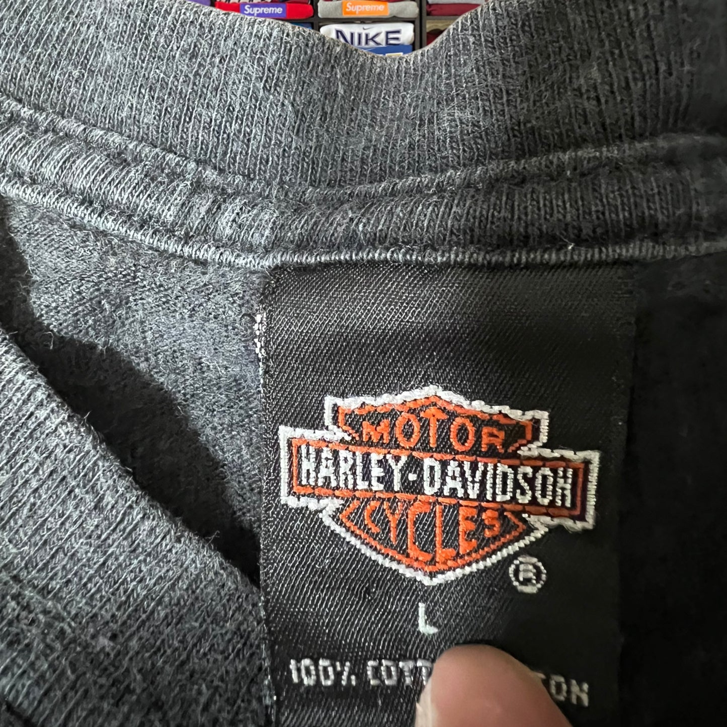 90s Harley Davison biker motorcycle shirt