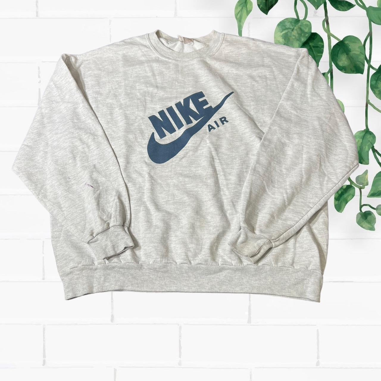 90s nike air grey sweater (xlarge)