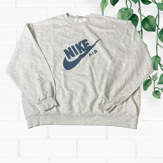 90s nike air grey sweater (xlarge)