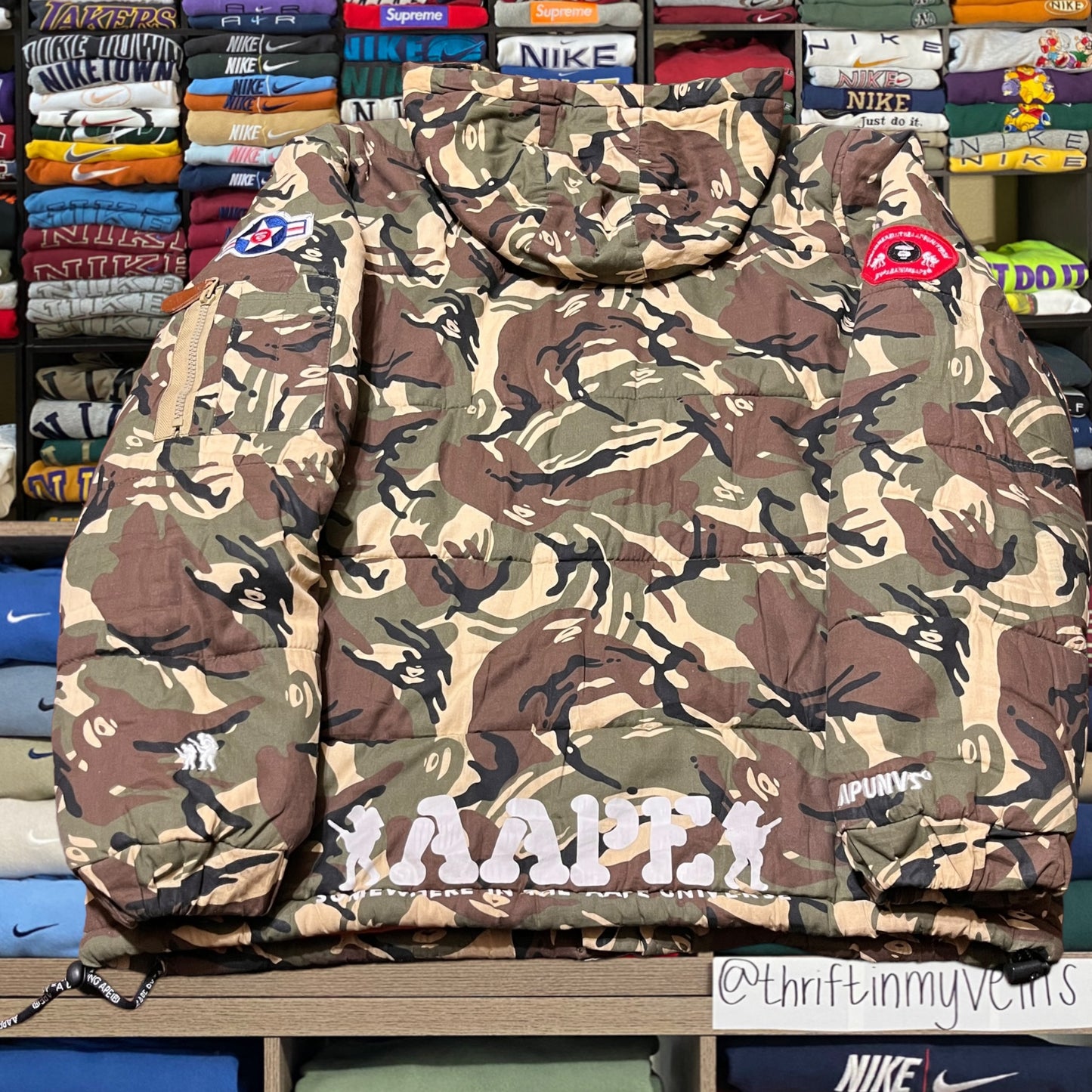 vintage y2k ape camo jacket