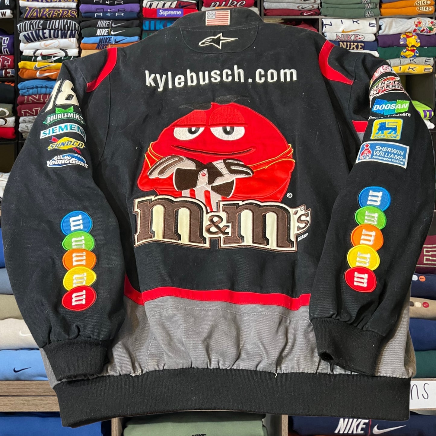 Vintage M&M NASCAR varsity jacket heavy weighted super good quality