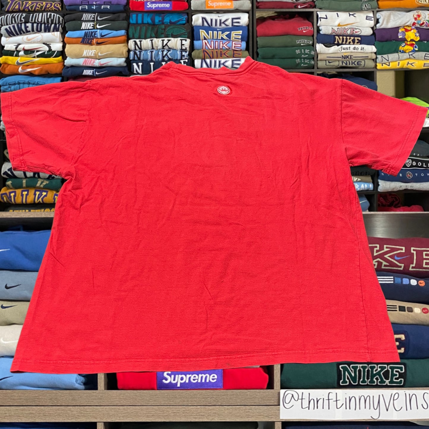 vintage y2k red jnco jeans shirt