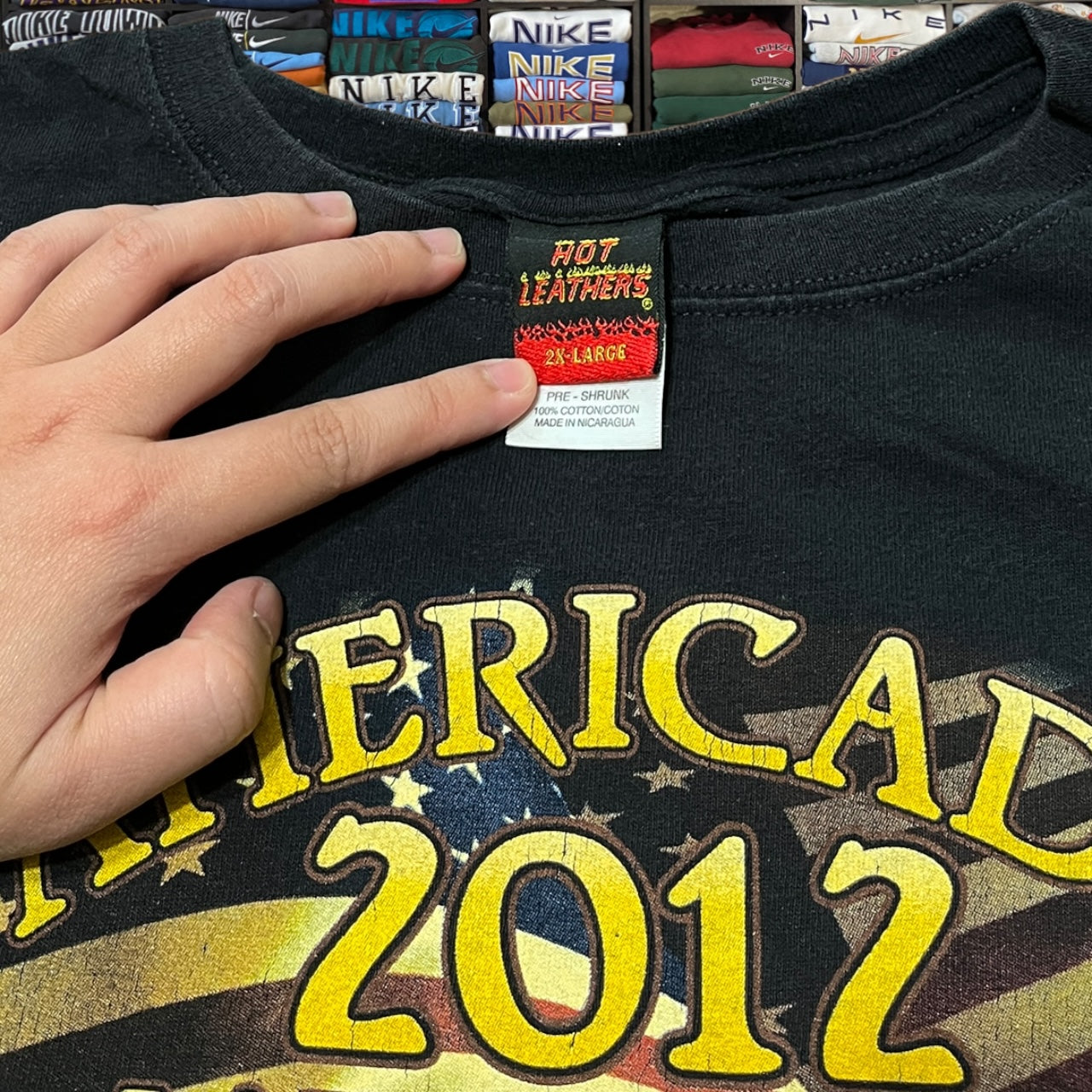 Vtg 2012 Harley style motorcycle shirt