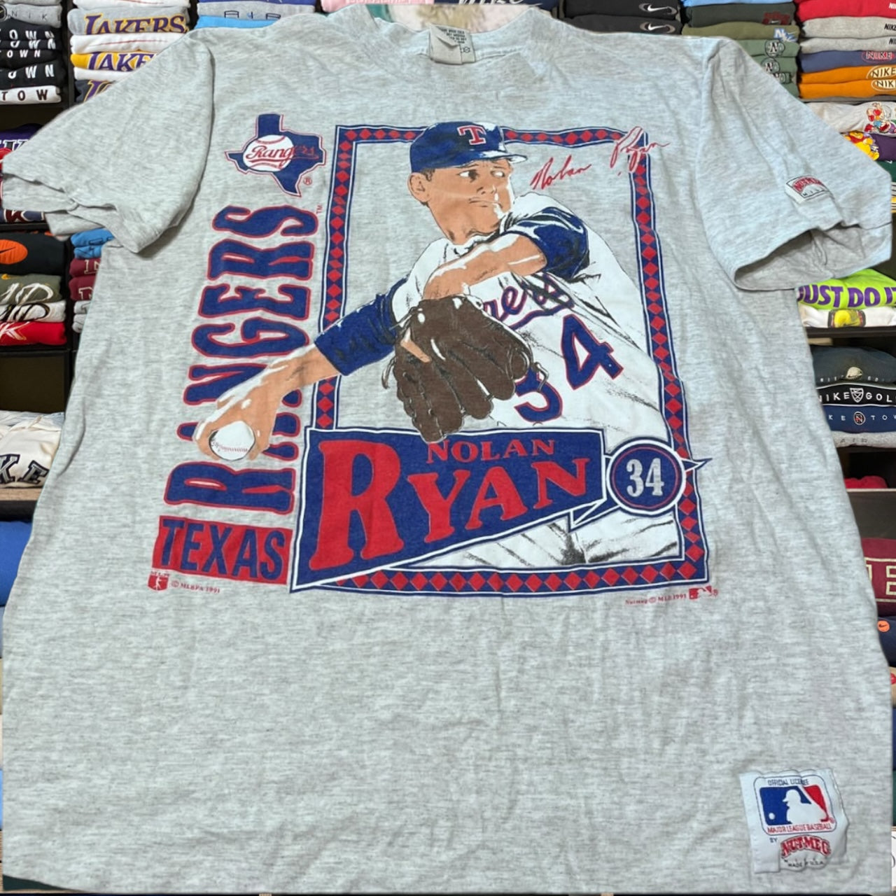 90s Texas rangers mlb baseball Ryan shirt