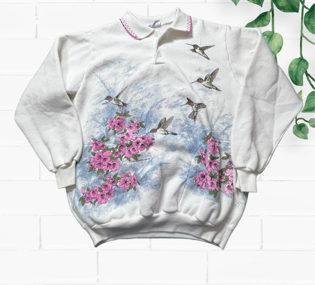 90s hummingbird nature flowers