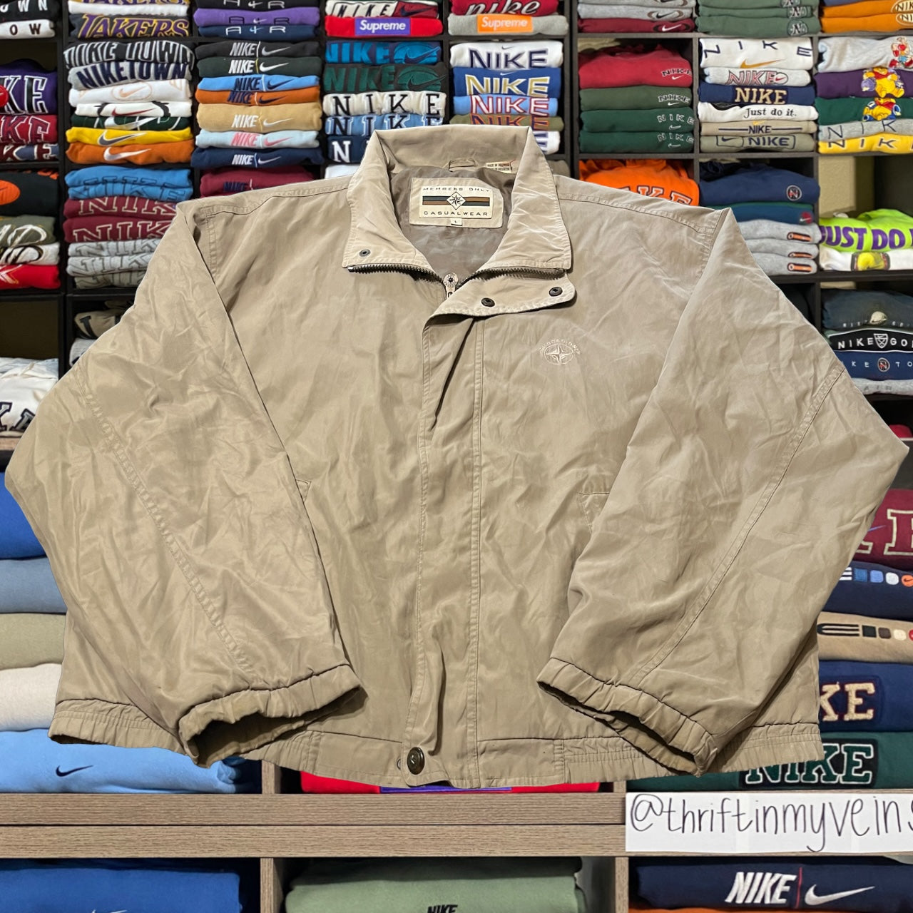 90s members only earth tone jacket
