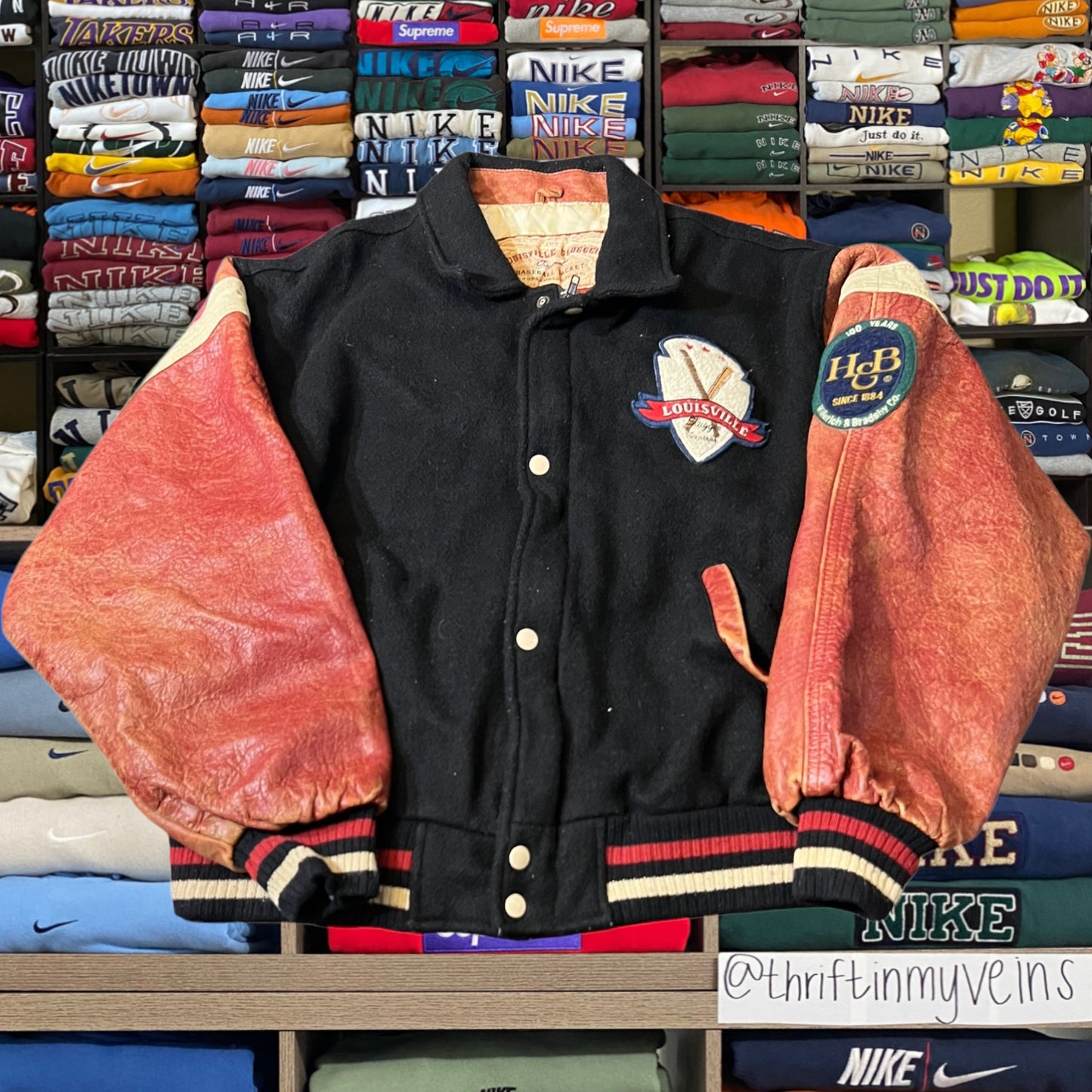 90s Louisville slugger baseball varsity jacket
