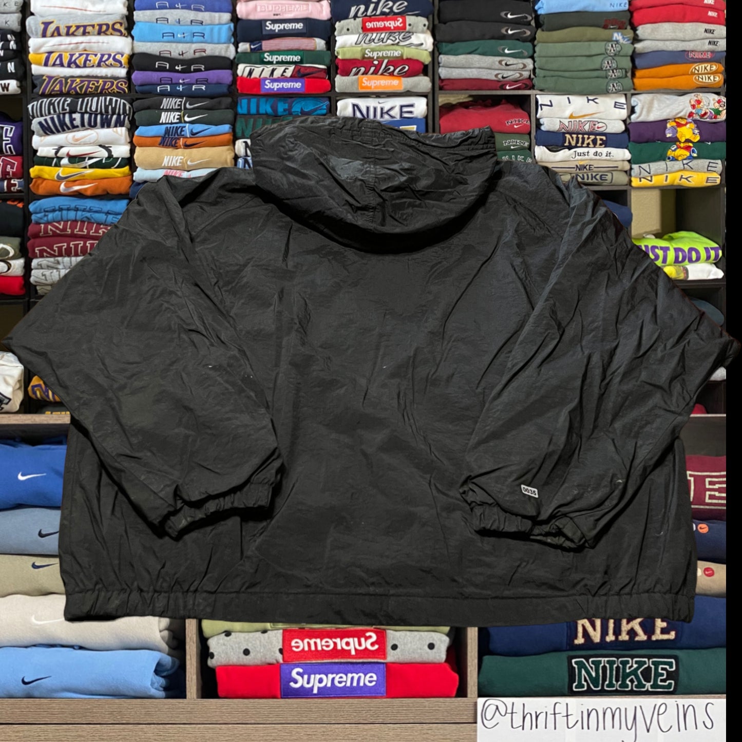vinrage 90's nike puffer windbreaker (large)