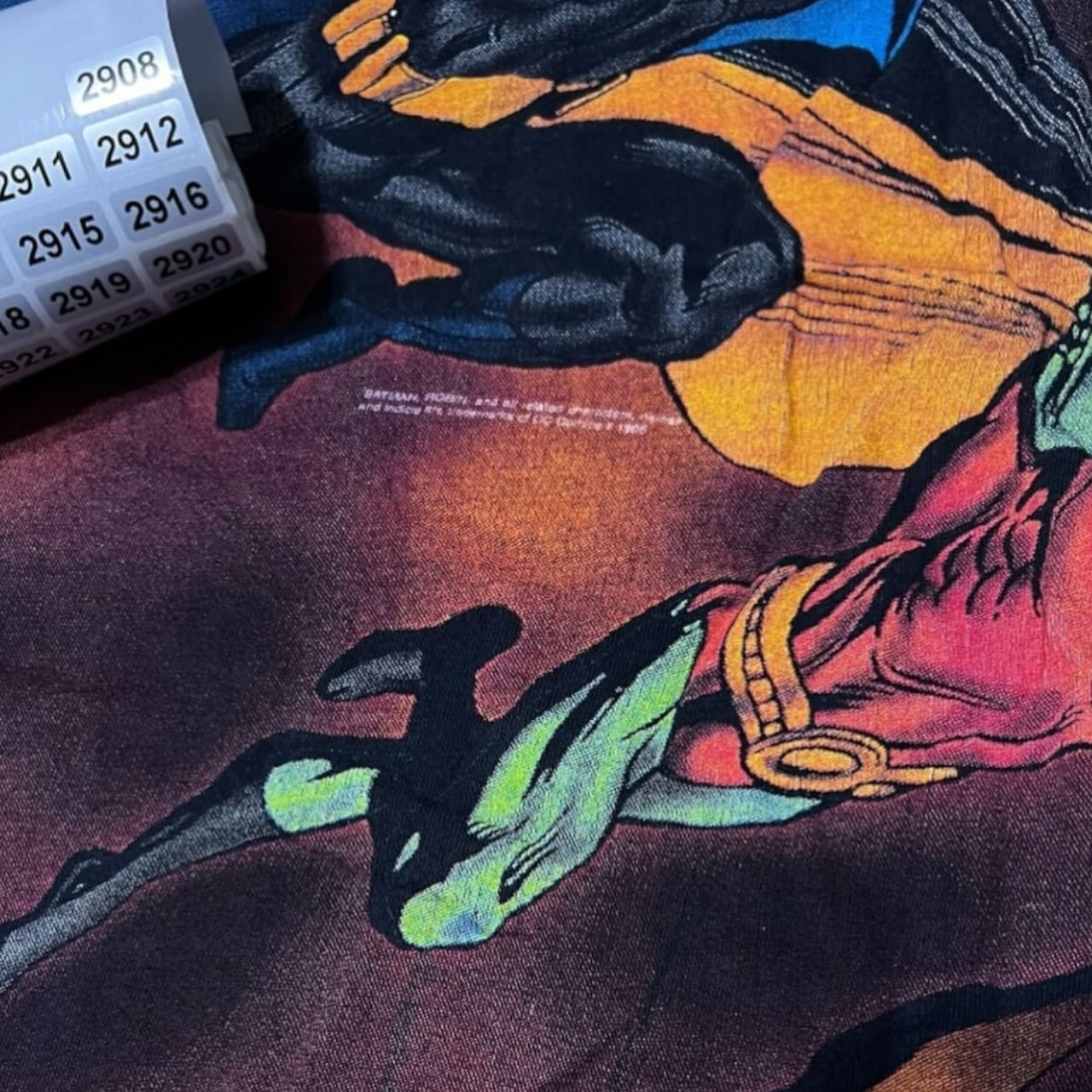 90s Batman robin all over print shirt
