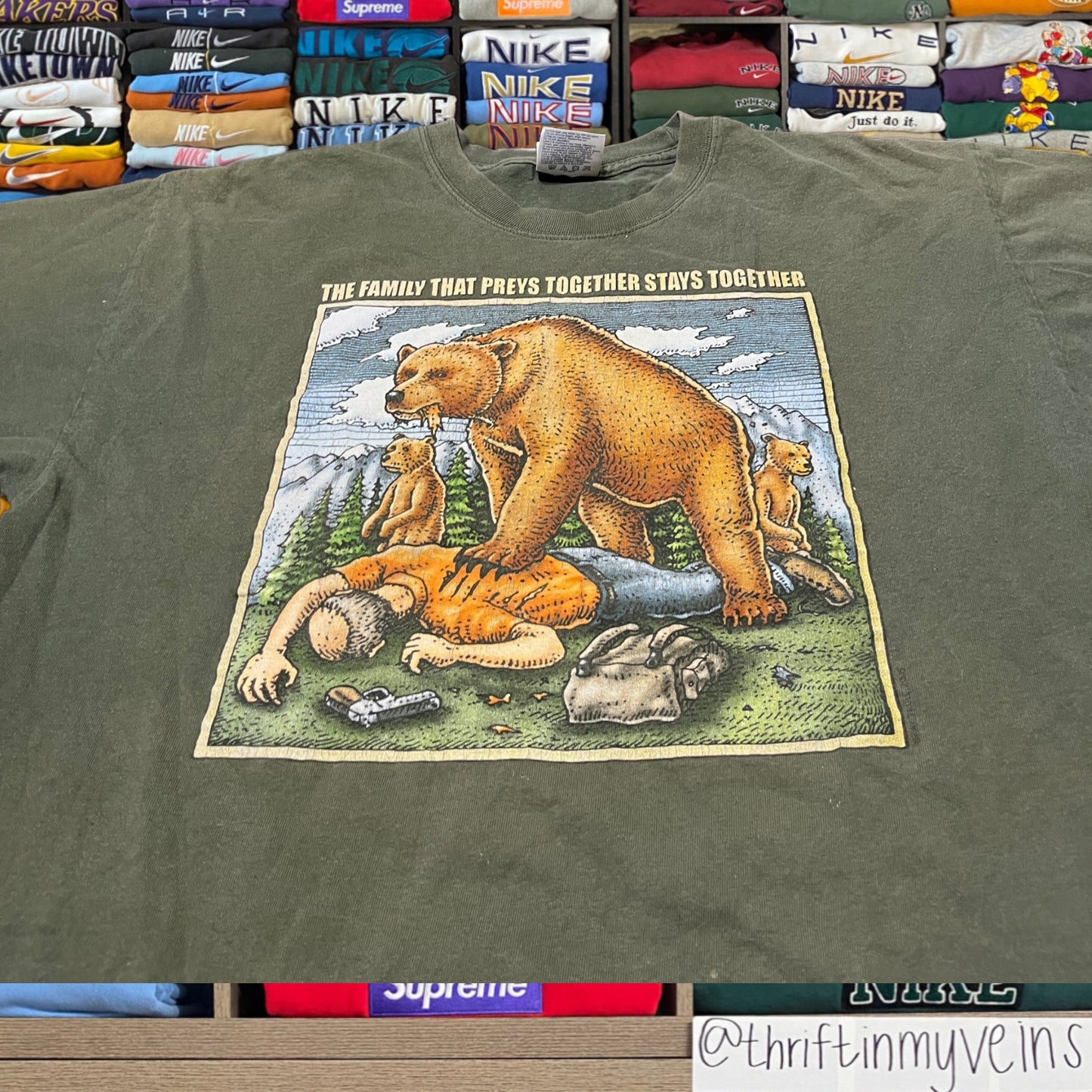 90s bear nature shirt