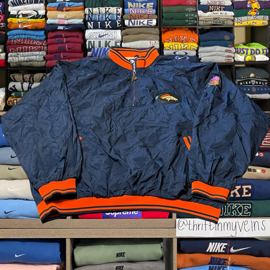 90s Denver broncos quarter zip sweater