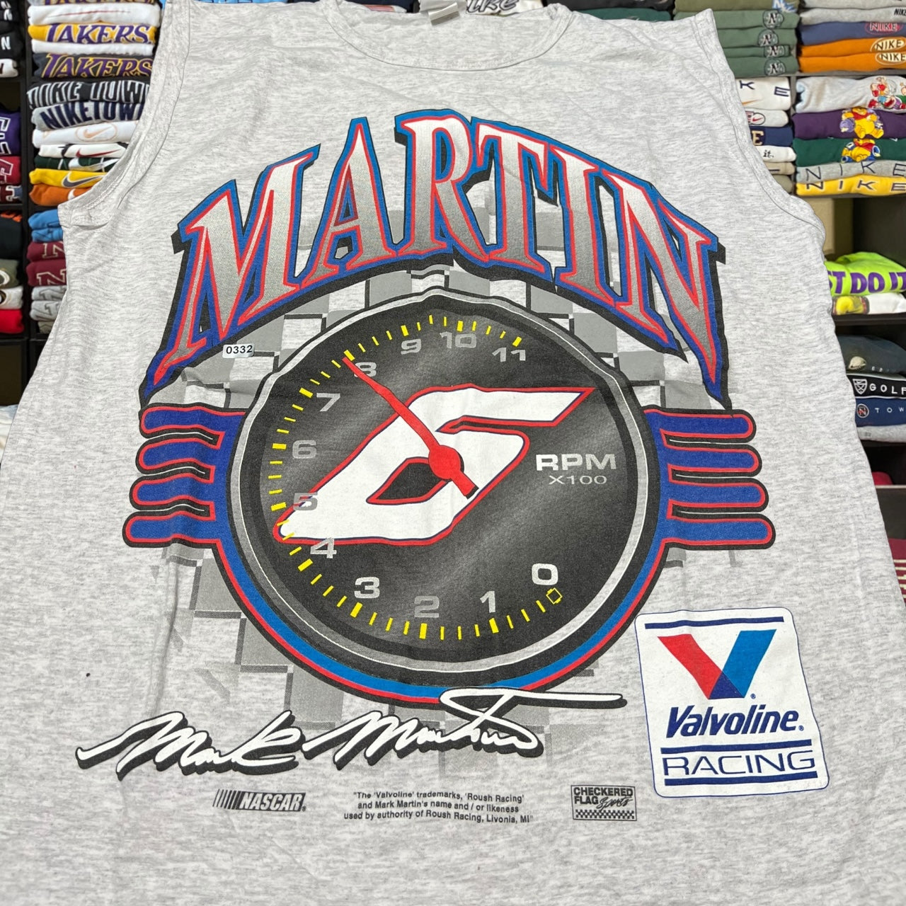 90s nascar graphic tank top shirt