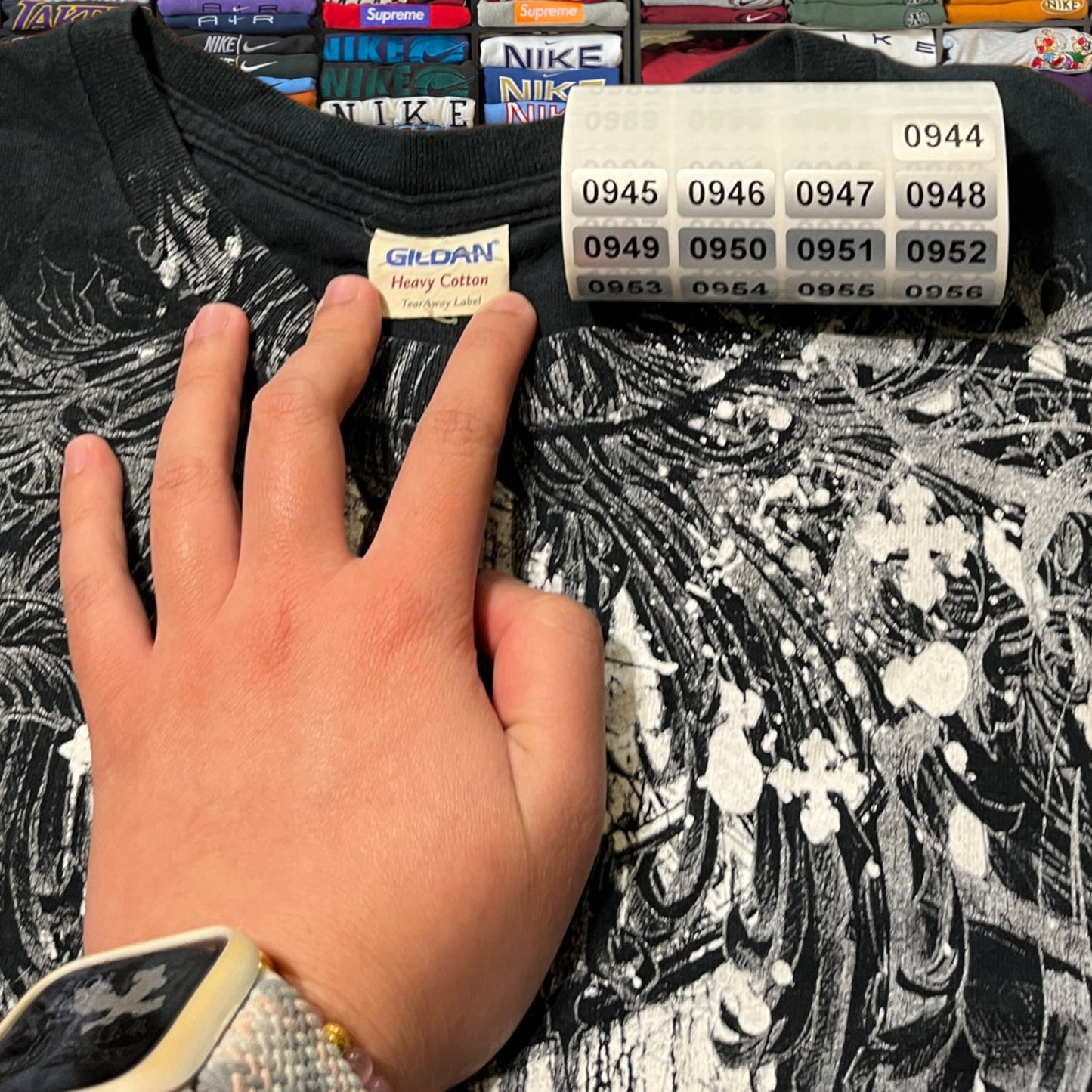 Y2K skeleton skull shirt skater