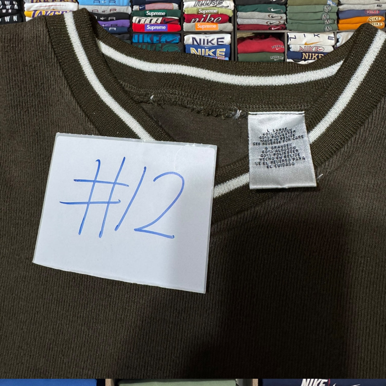 Y2K point zero style skater sweater (large)