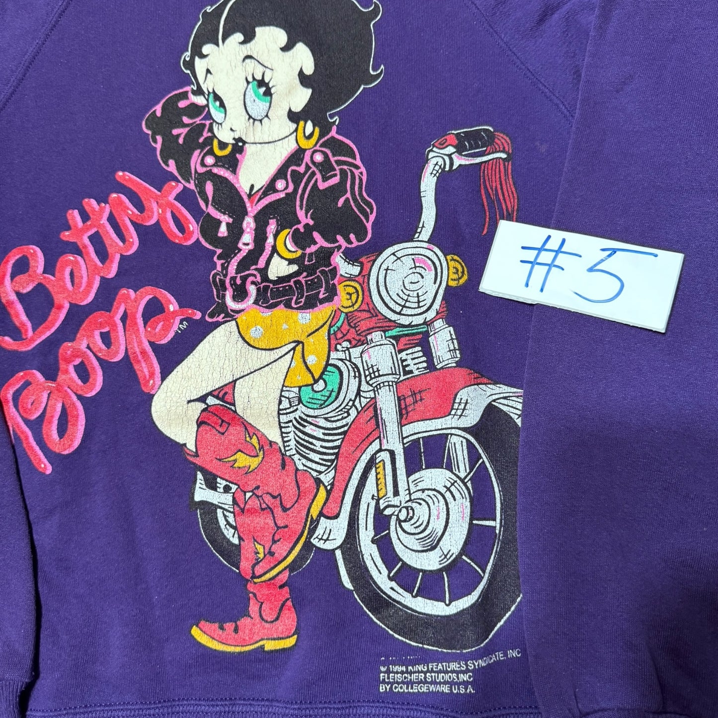 90s Betty boop motorcycle sweater