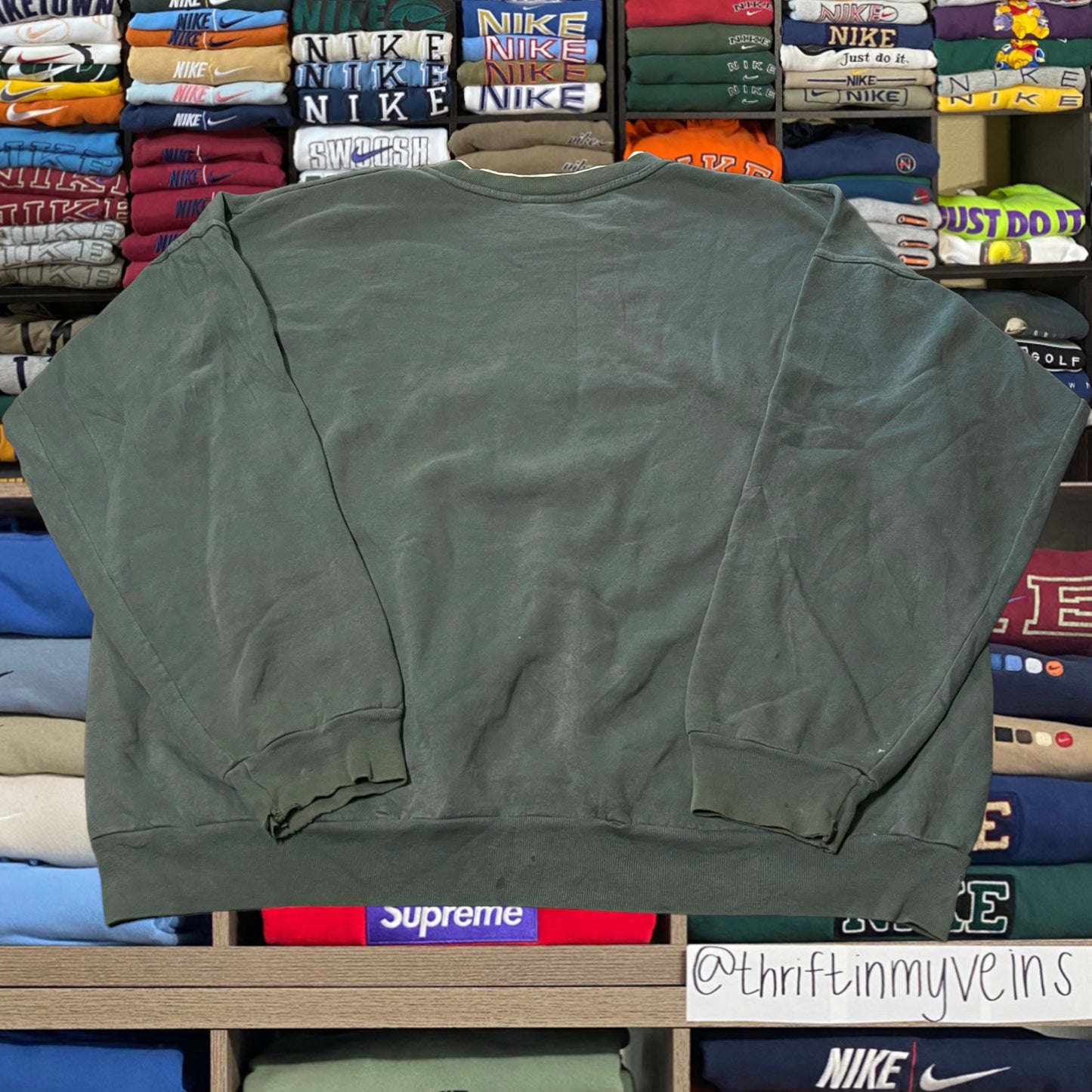 90s Canada banff hard rock green sweater