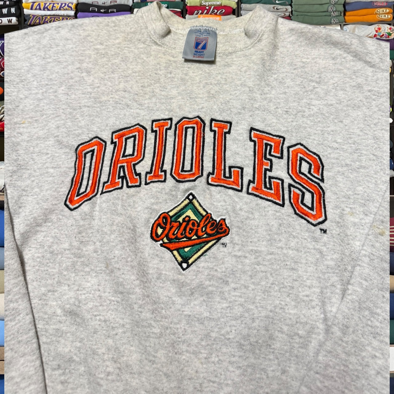90s baltimore orioles mlb sweater (xlarge)