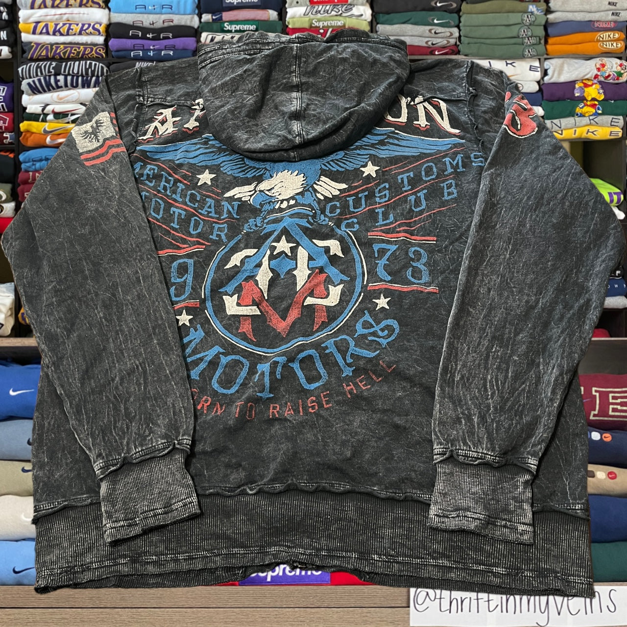 Y2K affliction grunge skater hoodie