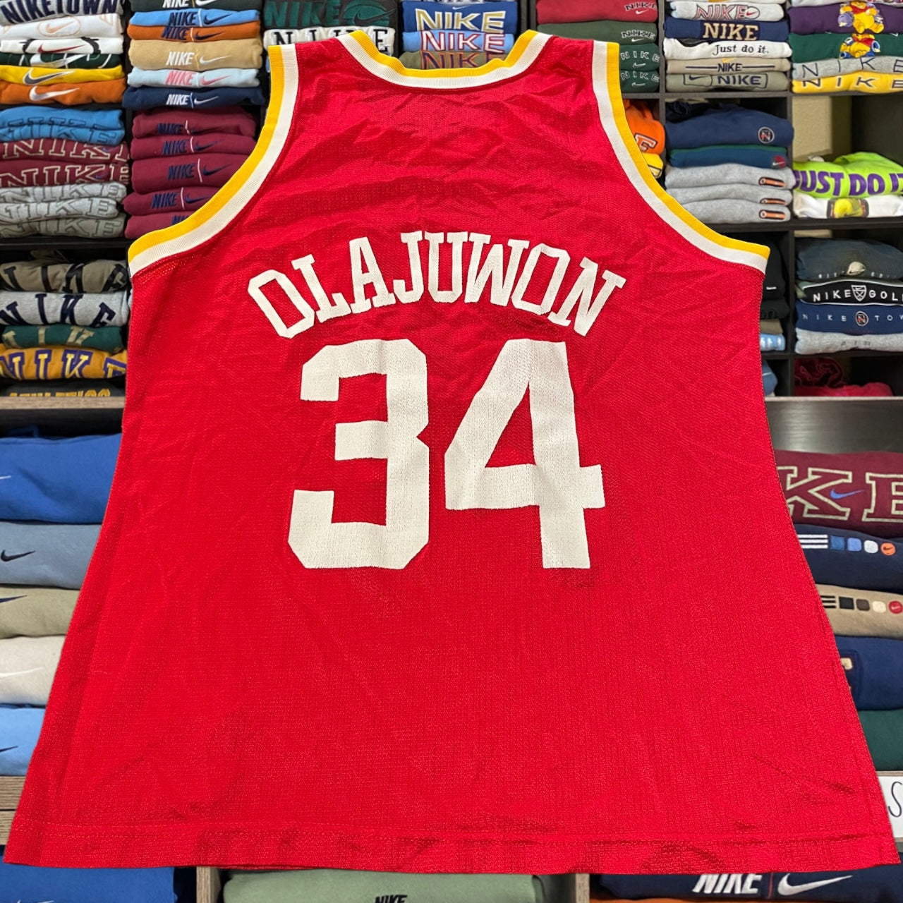 90s Houston rockets Hakeem Olajuwon jersey