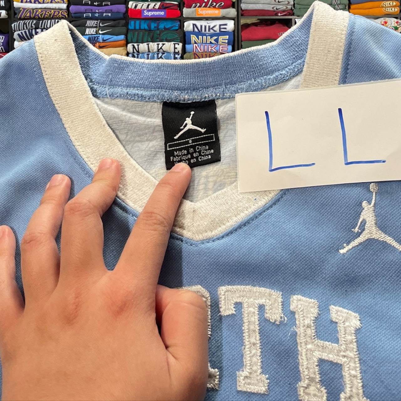 Vintage Nike x Michael jordan baby blue jersey
