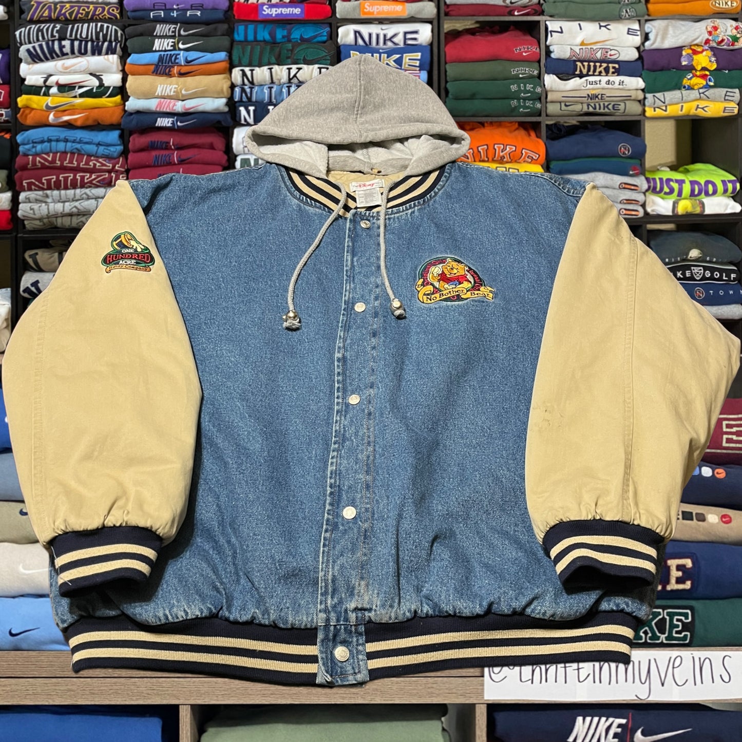 vintage winnie the pooh varsity jacket