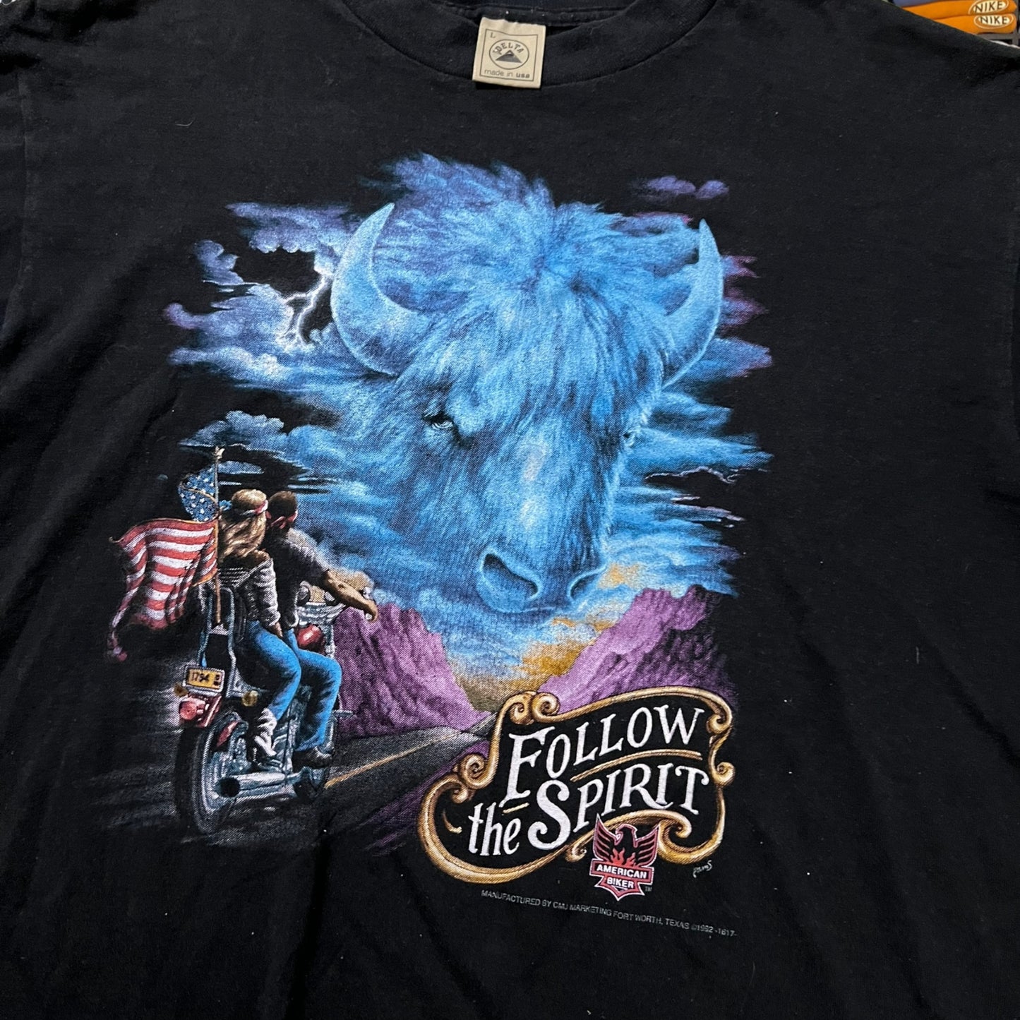 Vintage 90s biker motorcycle biking shirt