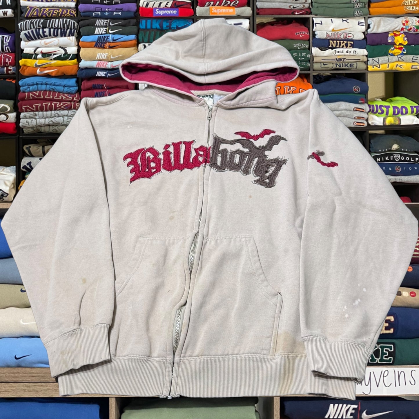 Y2K billabong full zip skate hoodie