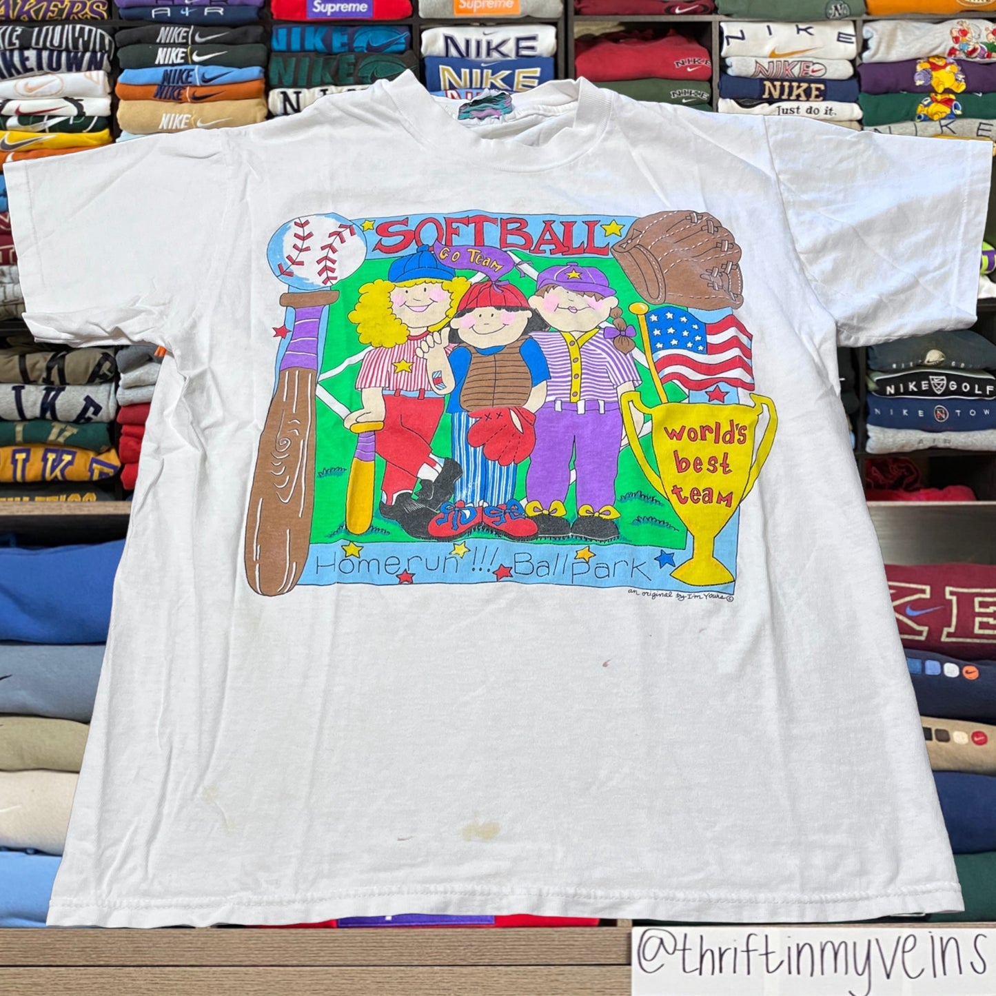 90s soft ball girls shirt