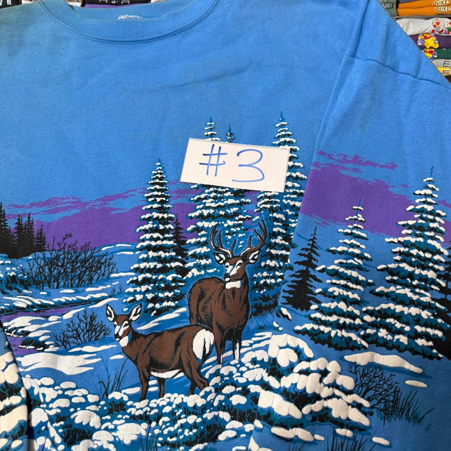 90s nature deer winter