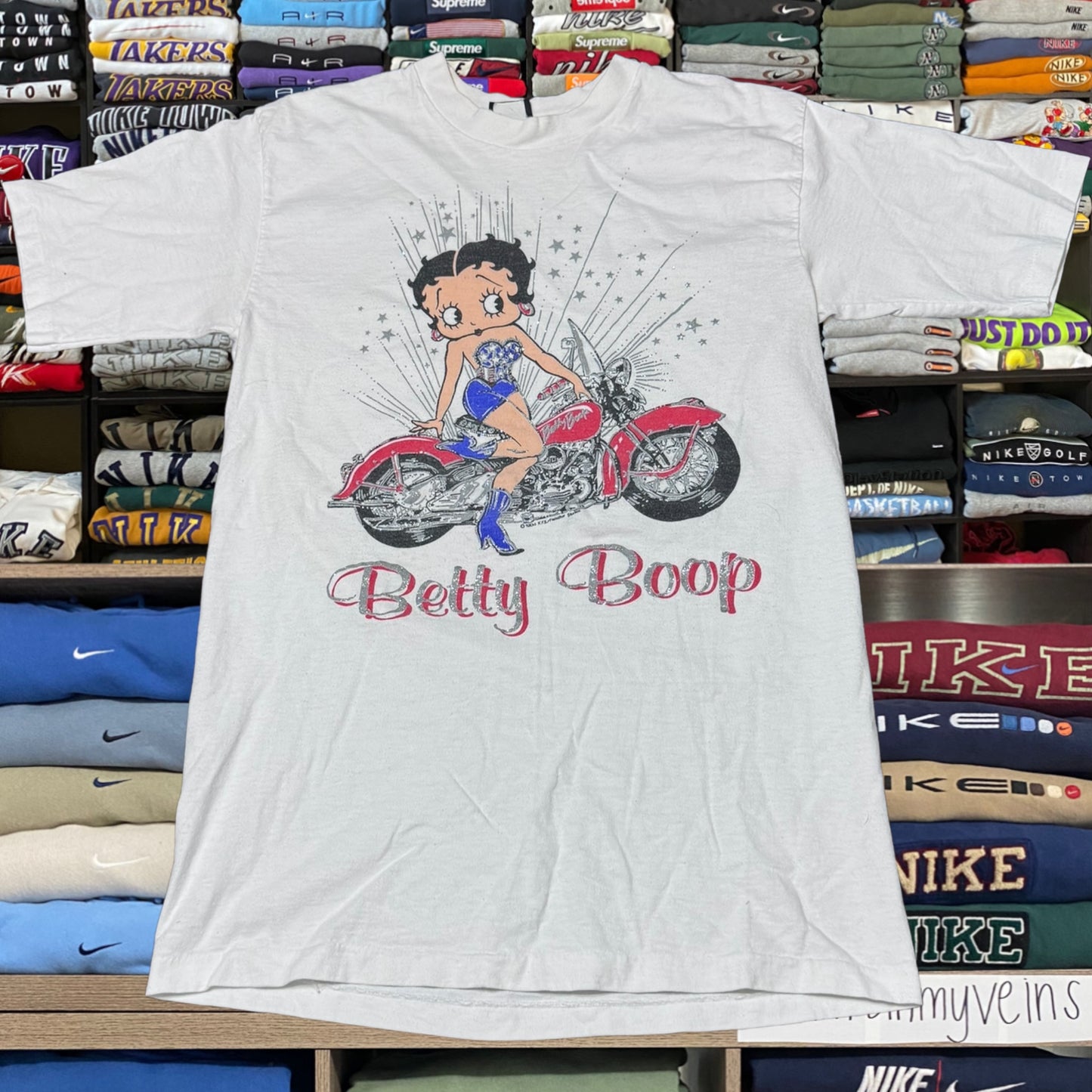 90s Betty boop motorcycle shirt