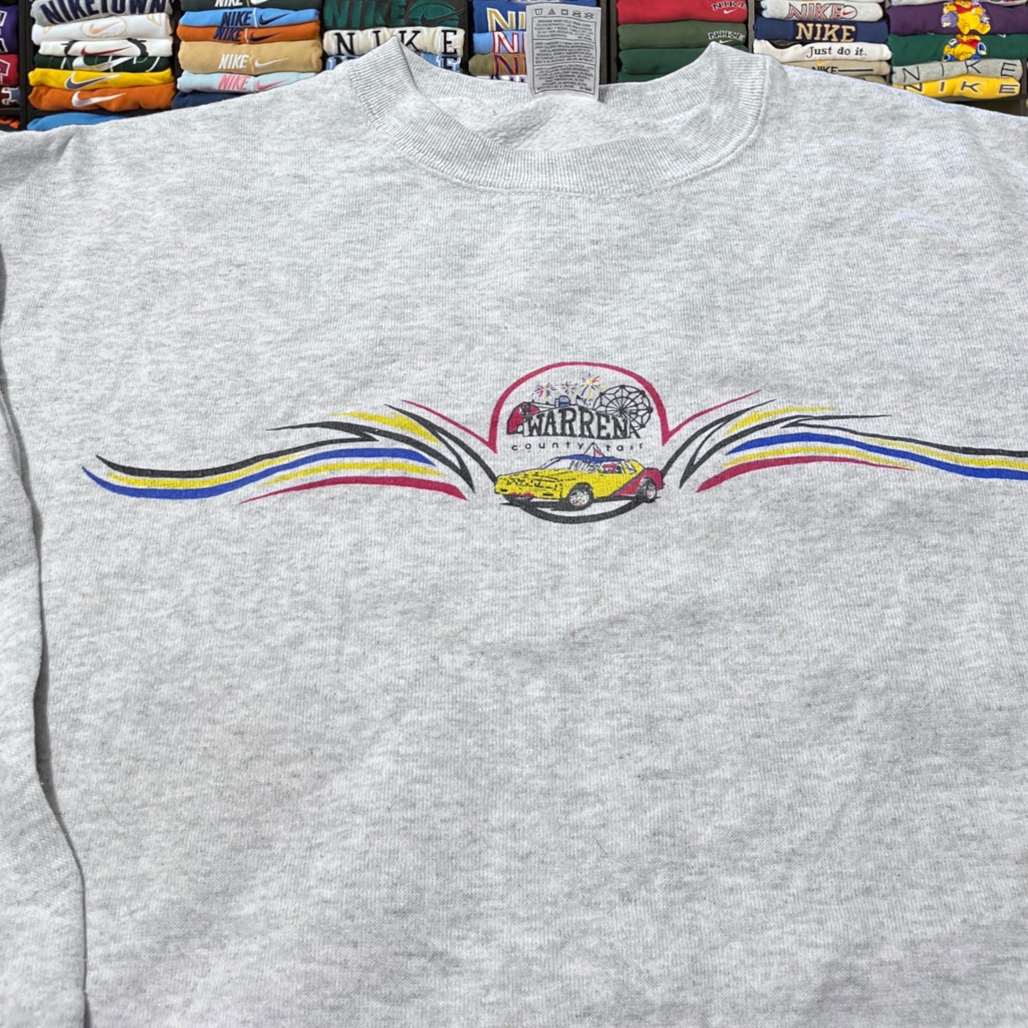 90s nascar graphic sweater
