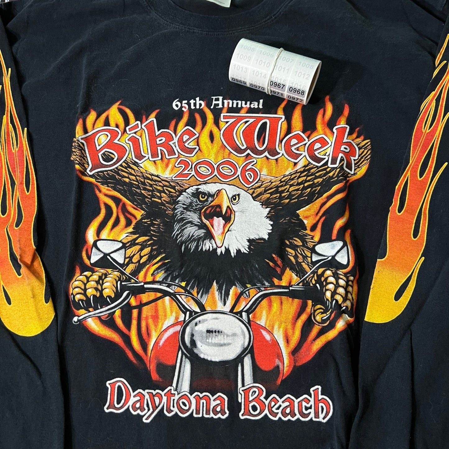 Vintage 2006 motorcycle biker eagle shirt