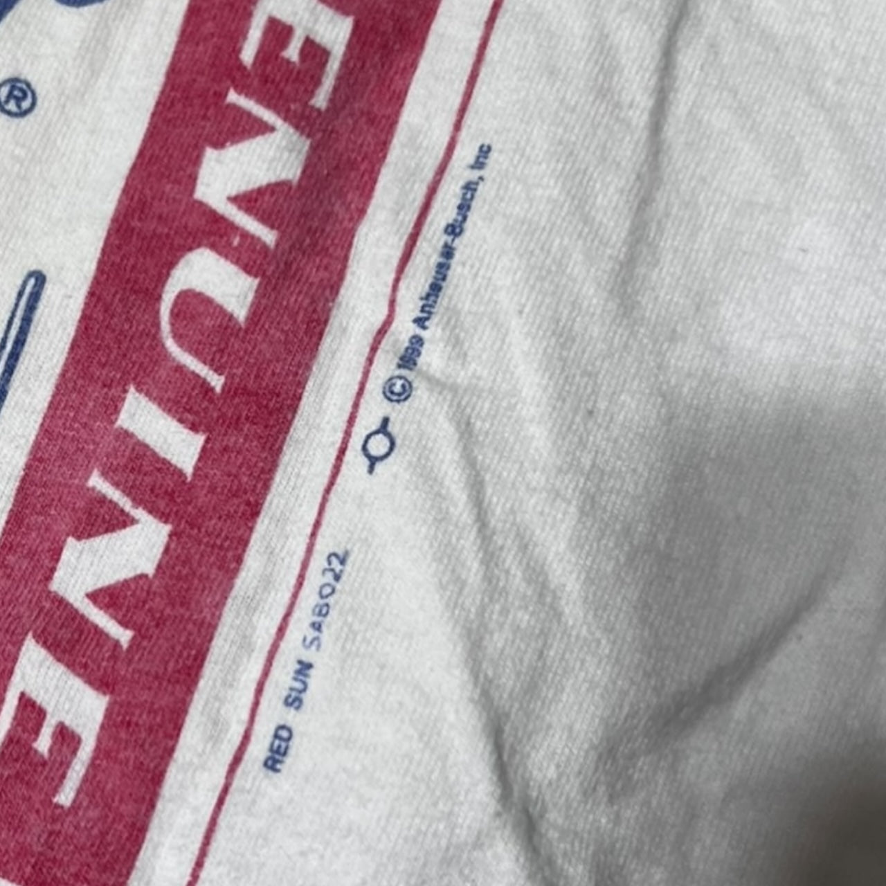 1999 budweiser beer shirt ( xlarge )
